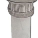 Canastilla para lavadero 2" de acero inoxidable con bajante