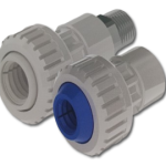 Conectores en PVC con inserto metalico Macho - Hembra